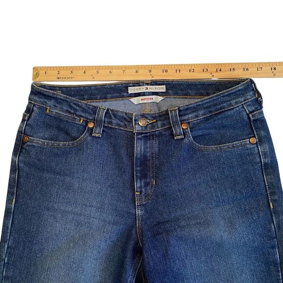 Tommy Hilfiger Hipster Blue Jeans Y2K Sz 8 - Picture 6 of 12